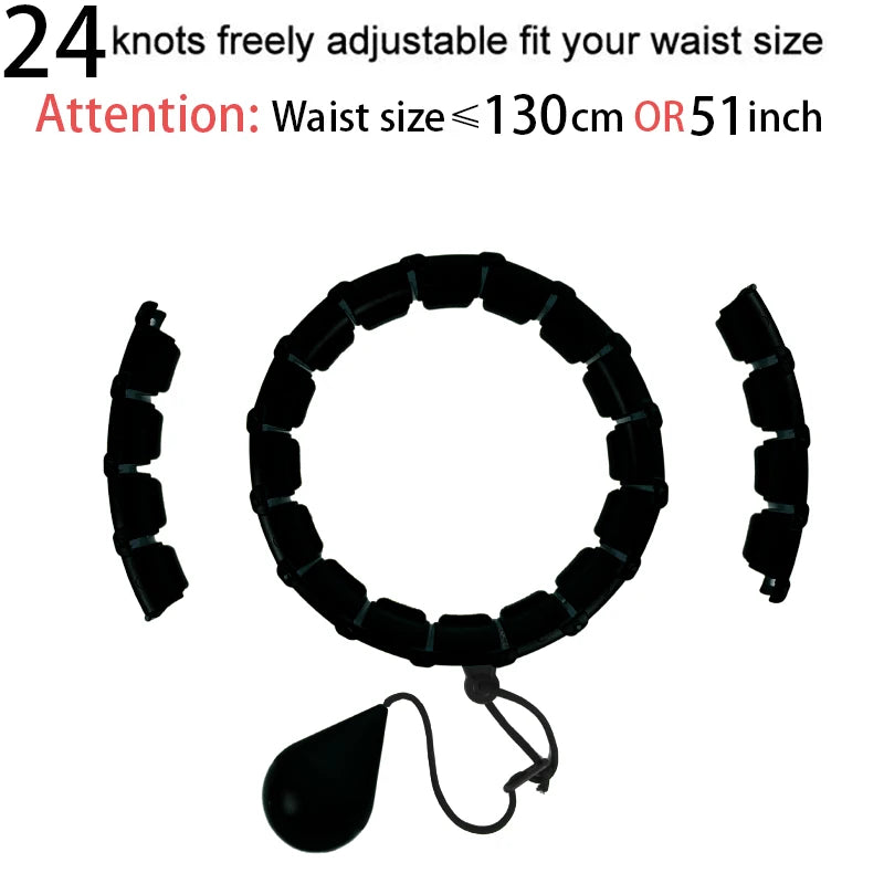 Smart sport hoop Weighted Exercise Hoops for Adults Easy Detachable Design with Adjustable Weight